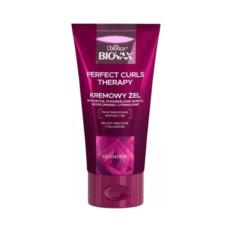 BIOVAX Glamour Perfect Curls Therapy nawilżający żel do stylizacji fal i loków 150 ml