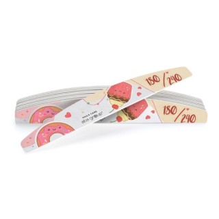 Aba Group Limited Edition Crescent Nagelfeile 180/240 Bunte Kekse 25 Stück