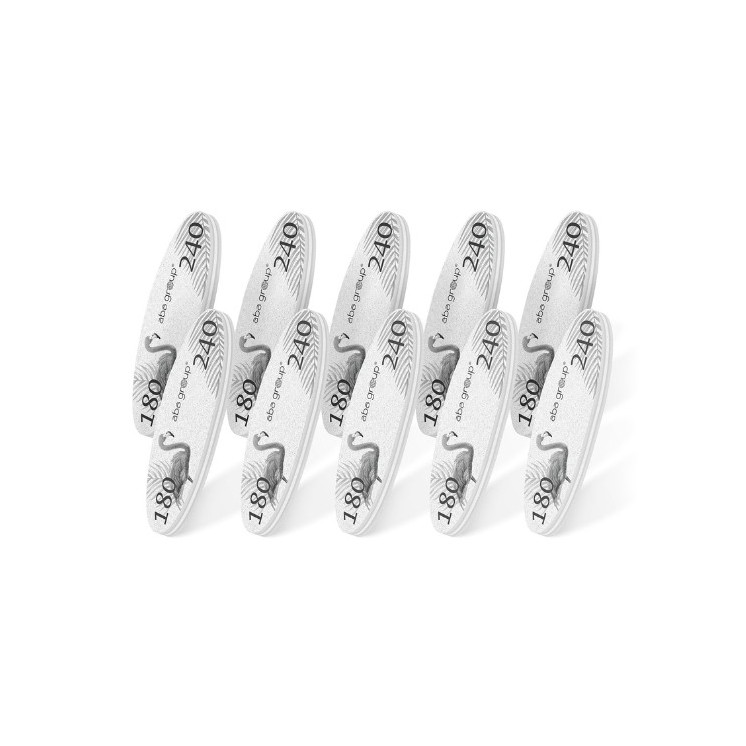 Aba Group Sweet Polisher mini ellipse Flaming 180/240 10 pieces