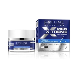 Eveline Men X-Treme 6in1 deeply moisturizing Face cream for men against redness 50 ml Eveline Men X-Treme 6in1 deeply moisturizing Face cream for men against redness 50 ml