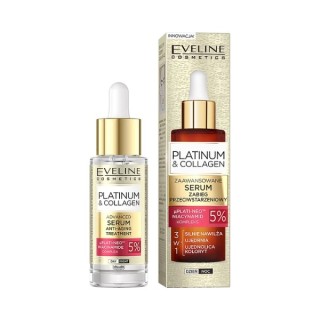 Eveline Platinum&Collagen zaawansowane Serum do twarzy Zabieg przeciwstarzeniowy 30 ml Eveline Platinum&Collagen zaawansowane Serum do twarzy Zabieg przeciwstarzeniowy 30 ml