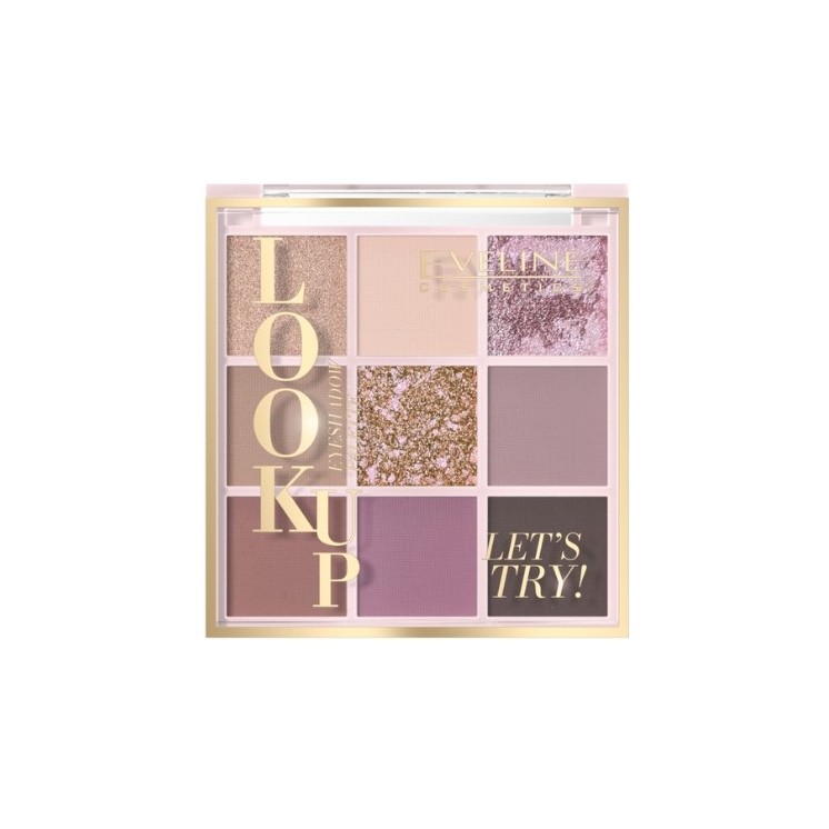 Eveline Look Up Paleta 9 cieni do powiek Let's Try! 10,8 g