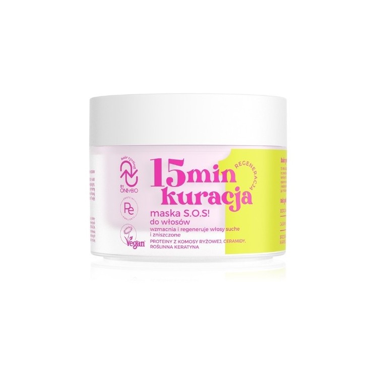 OnlyBio Hair Cycling Regeneracja 15 minutowa kuracja Maska S.O.S.! do włosów 280 ml