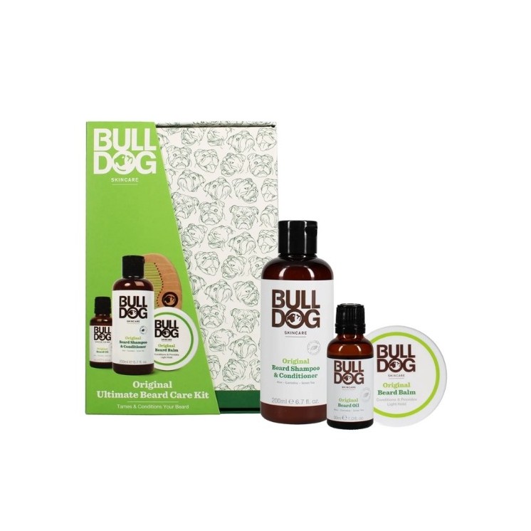 Bulldog Ultimate Original Bartpflegeset: Bartshampoo 200 ml + Bartöl 30 ml + Bartbalsam 75 ml