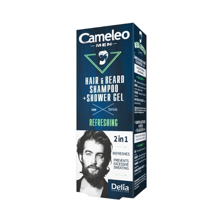 Delia Cameleo Men 2в1 освіжаючий шампунь і гель для душу для чоловіків 150 мл
