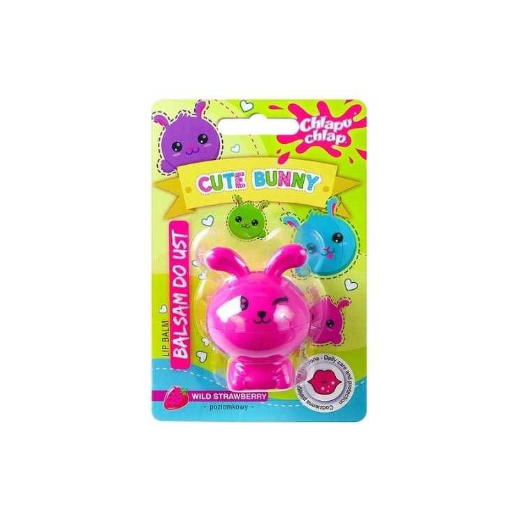 Chlapu Chlap Cute Bunny Błyszczyk do ust Poziomka 7 ml 
