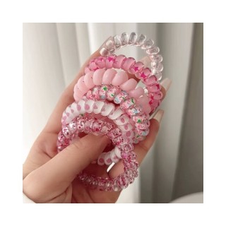 Набір із 6 резинок для волосся Pink Mix