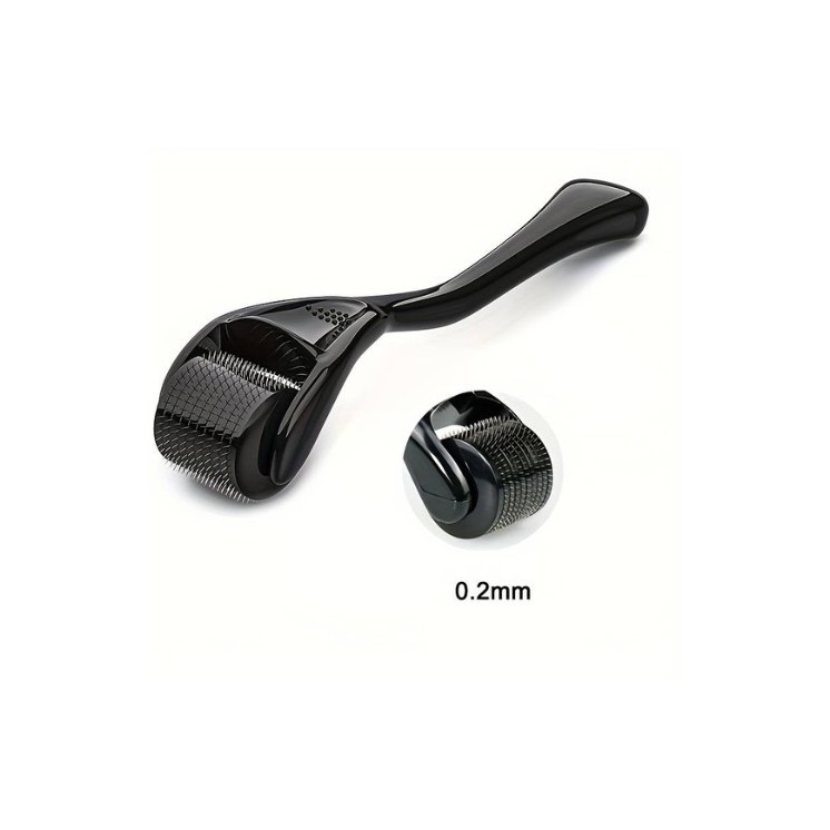 Мікроголковий Dermoroller для обличчя та тіла 540 Голки 0,20мм Black 1 шт.