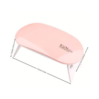 Лампа manicure Mini UV/ LED 6W для USB Pink 1 шт