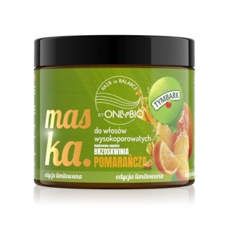 OnlyBio Hair in Balance x Tymbark Maska do włosów wysokoporowatych Pomarańcza-Brzoskwinia 400 ml OnlyBio Hair in Balance x Tymbark Maska do włosów wysokoporowatych Pomarańcza-Brzoskwinia 400 ml