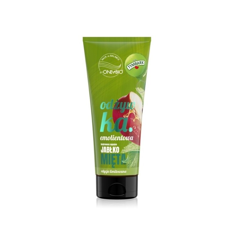 OnlyBio Hair in Balance x Tymbark Odżywka do włosów emolientowa Jabłko-Mięta 200 ml