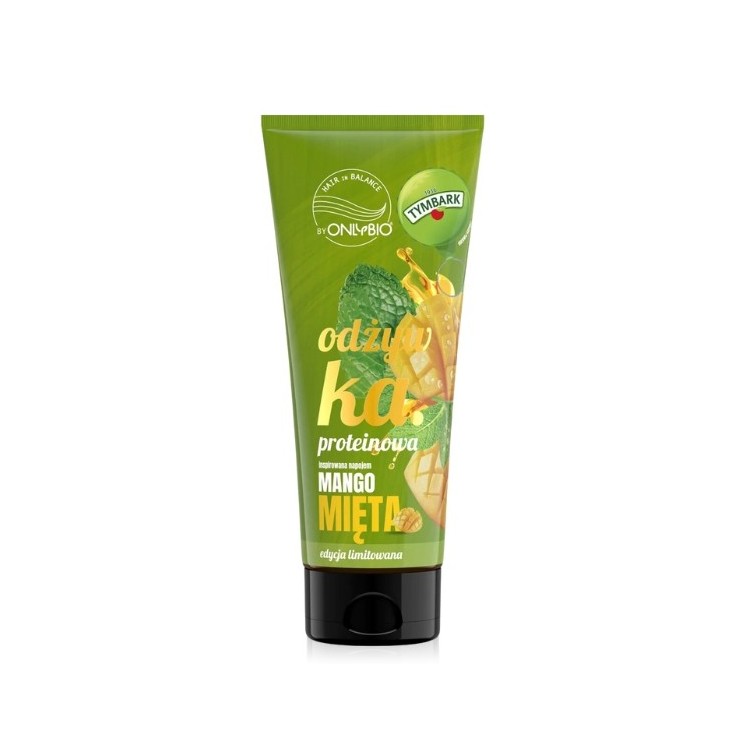 OnlyBio Hair in Balance x Tymbark Odżywka do włosów proteinowa Mango-Mięta 200 ml