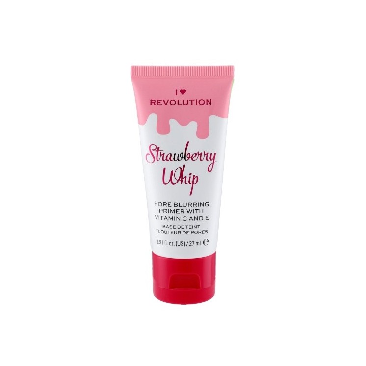 Makeup Revolution I Heart Makeup maskująca pory Baza pod makijaż Strawberry Whip 27 ml