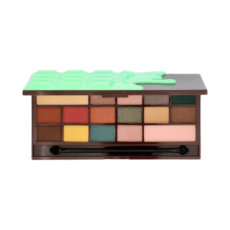 Makeup Revolution I Heart Makeup Paletka 16 cieni do powiek Chocolate Mint 3,66 g