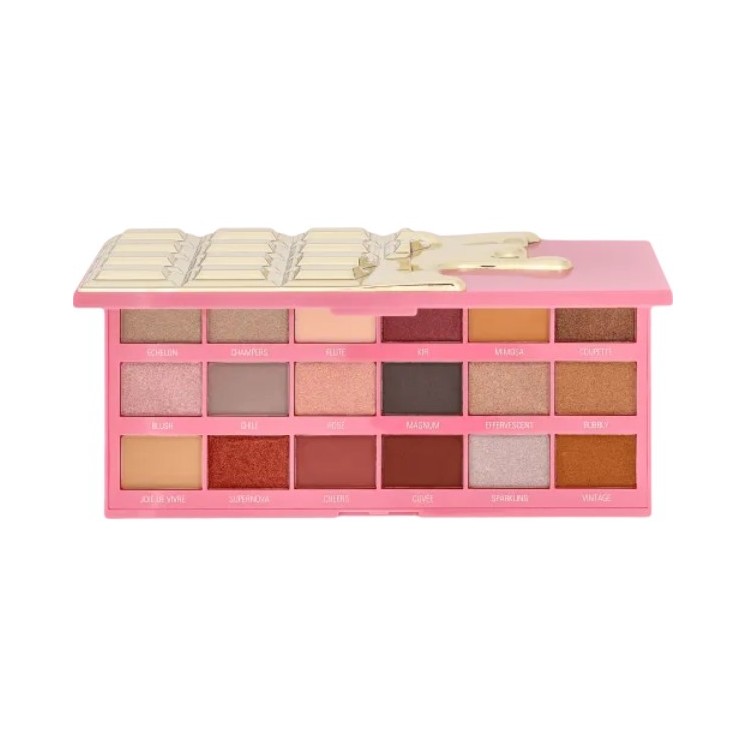 Makeup Revolution I Heart Makeup Paletka 18 cieni do powiek Chocolate Rose Fizz 1 g