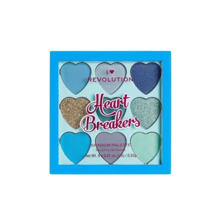 Makeup Revolution I Heart Makeup Paletka 9 cieni do powiek Heart Brakers Daydream 0,55 g