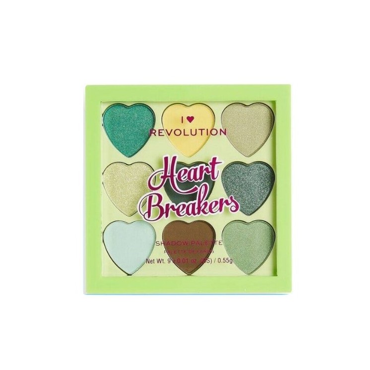 Makeup Revolution I Heart Makeup Paletka 9 cieni do powiek Heart Brakers Lucky 0,55 g
