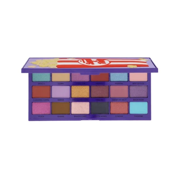 Makeup Revolution I Heart Revolution Tasty Paletka 18 cieni do powiek Popcorn 22 g