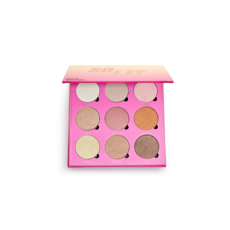 Makeup Revolution Obsession Paletka rozświetlaczy So Lit 2,2 g