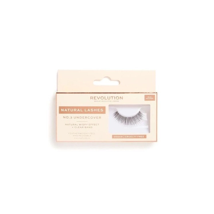 Makeup Revolution Natural Lashes Rzęsy na pasku /NO.3/