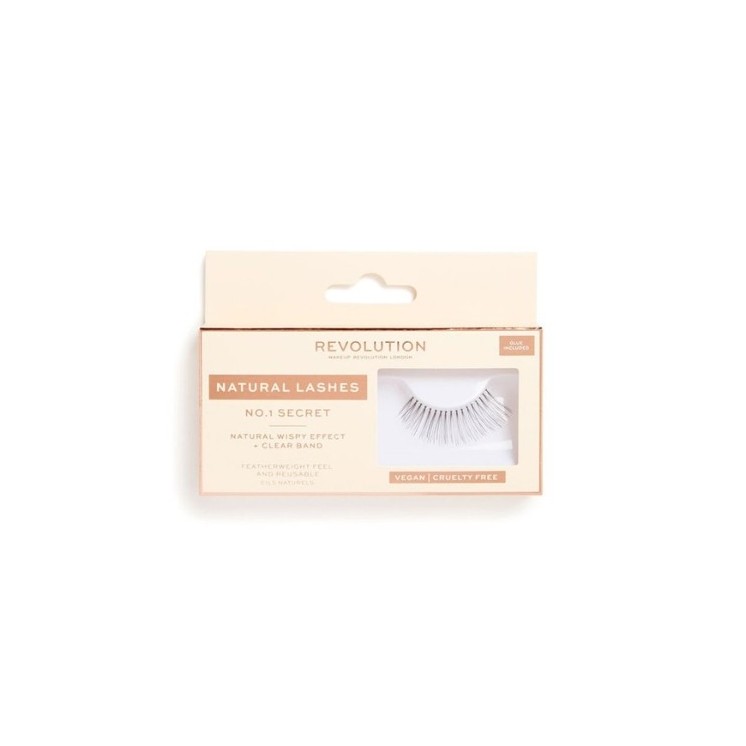 Makeup Revolution Natural Lashes Rzęsy na pasku /NO.1/