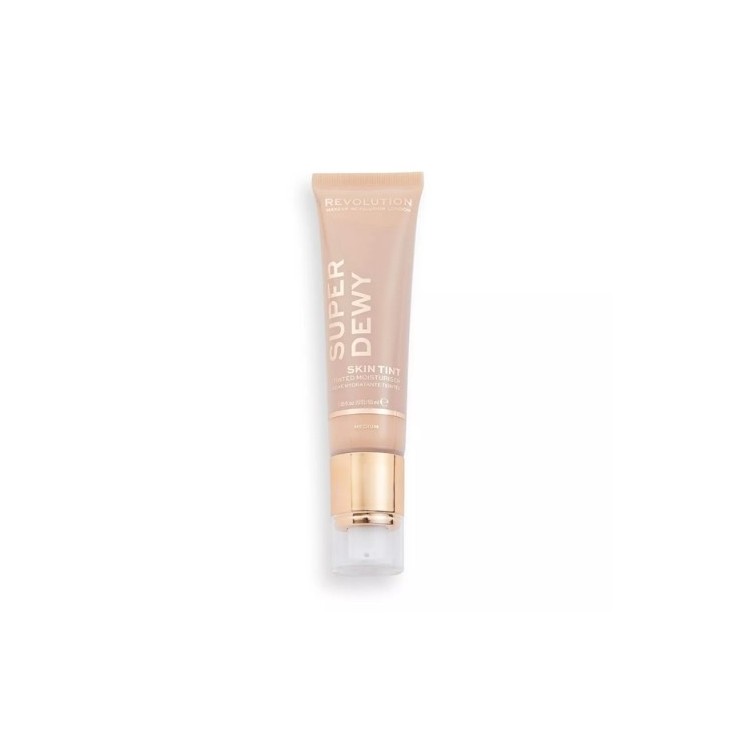 Makeup Revolution SuperDewy koloryzujący Krem nawilżający do twarzy Medium Tan 50 ml