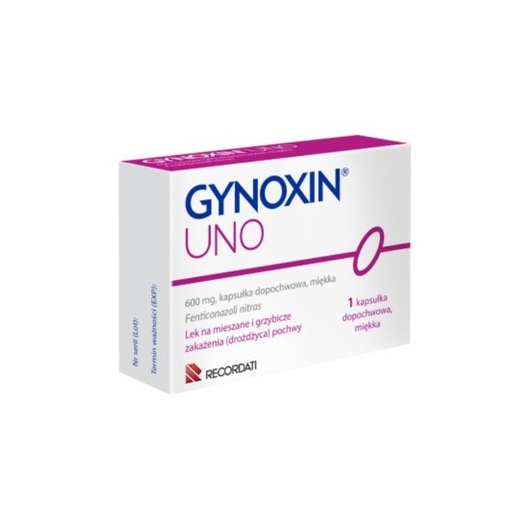 Gynoxin UNO Kapsułka dopochwowa 600mg 1 kapsułka