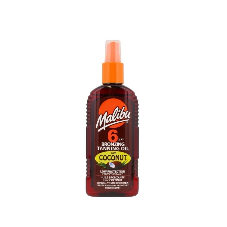 Malibu brązujący Olejek do opalania SPF6 Coconut 200 ml
