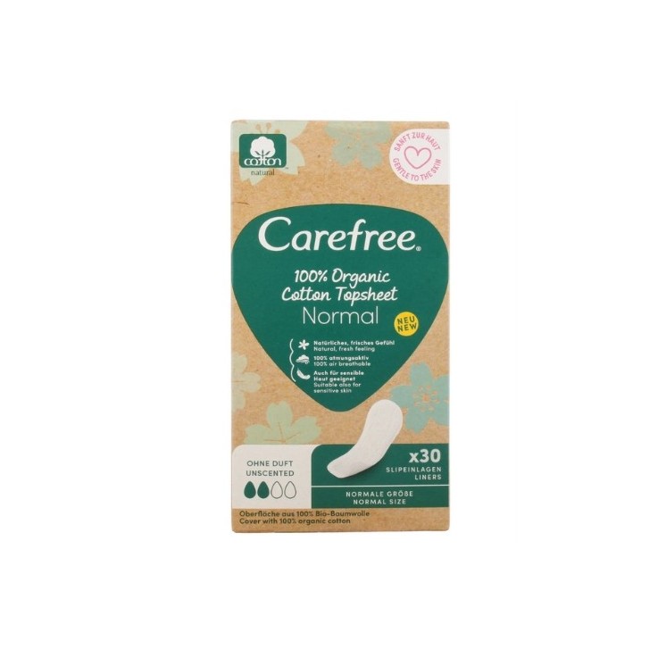 Carefree Wkładki higieniczne Normal Organic Cotton 30 sztuk 
