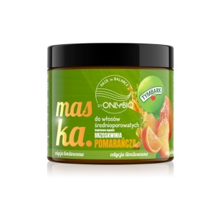 OnlyBio x Tymbark Hair in Balance Orange-Pfirsich-Maske für Haare mit mittlerer Porosität, 400 ml OnlyBio x Tymbark Hair in Balance Orange-Pfirsich-Maske für Haare mit mittlerer Porosität, 400 ml