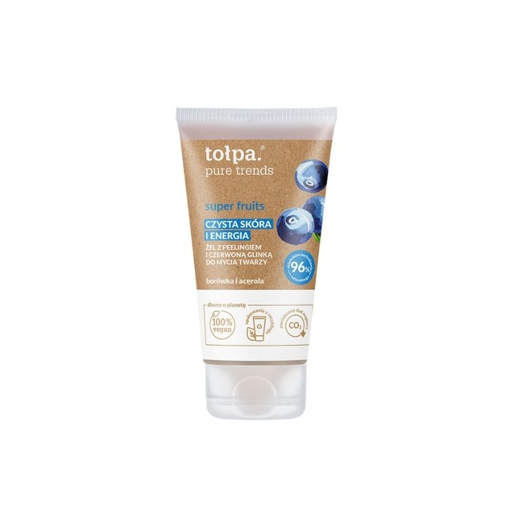 Tołpa Pure Trends Super Fruits Żel do mycia twarzy z peelingiem 150 ml