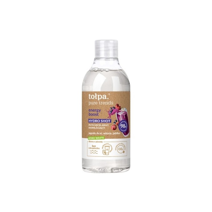 Tołpa Pure Trends Energy Boost Płyn micelarny do demakijażu 400 ml