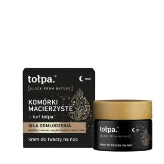 Tołpa Black From Nature Krem do twarzy na noc Komórki Macierzyste 50ml Tołpa Black From Nature Krem do twarzy na noc Komórki Macierzyste 50ml