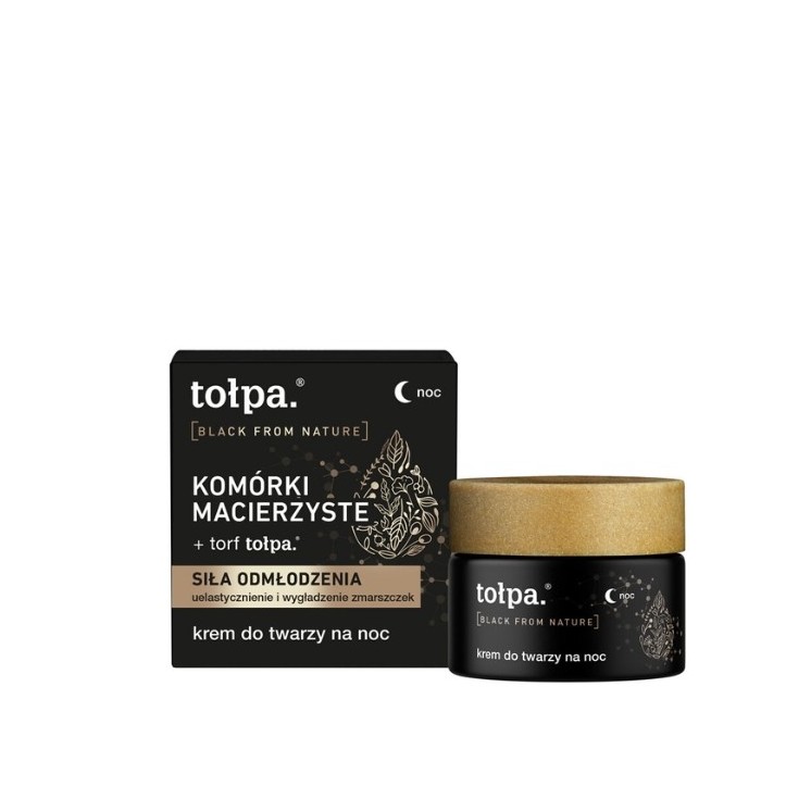 Tołpa Black From Nature Krem do twarzy na noc Komórki Macierzyste 50ml