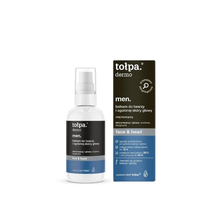 Tołpa Dermo Men Face&Head Balsam do twarzy i ogolonej skóry głowy 75ml