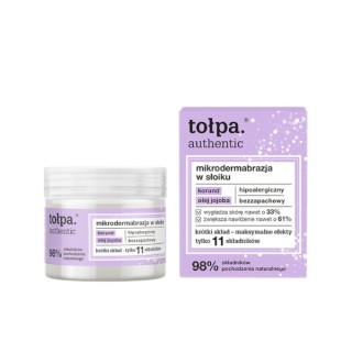 Tołpa Authentic mikrodermabrazja w słoiku 65 g Tołpa Authentic mikrodermabrazja w słoiku 65 g