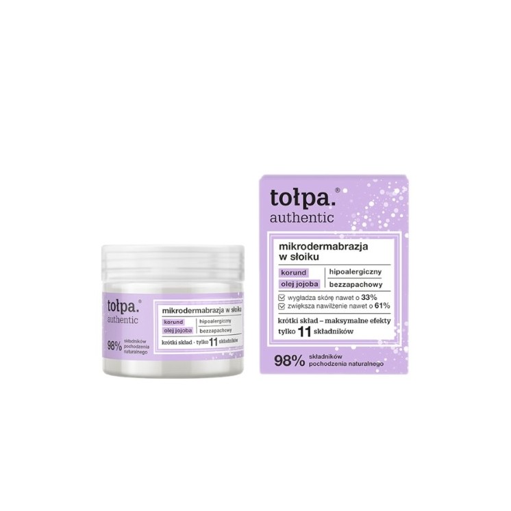 Tołpa Authentic mikrodermabrazja w słoiku 65 g