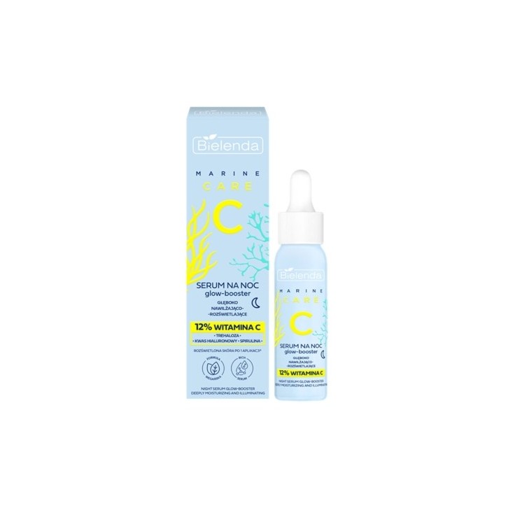 Bielenda C MARINE Serum głęboko nawilżająco - rozświetlające na noc 30ml
