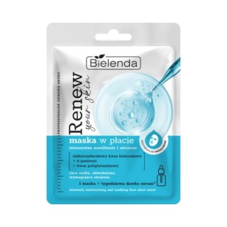 Bielenda RENEW YOUR SKIN Maska w płacie intensywne nawilżenie i ukojenie Bielenda RENEW YOUR SKIN Maska w płacie intensywne nawilżenie i ukojenie