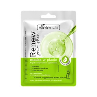 Bielenda RENEW YOUR SKIN Odżywcza maska z ceramidami i śluzem ślimaka Bielenda RENEW YOUR SKIN Odżywcza maska z ceramidami i śluzem ślimaka