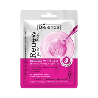 Bielenda RENEW YOUR SKIN Sheet mask with vitamin C - deep regeneration and stimulation Bielenda RENEW YOUR SKIN Sheet mask with vitamin C - deep regeneration and stimulation