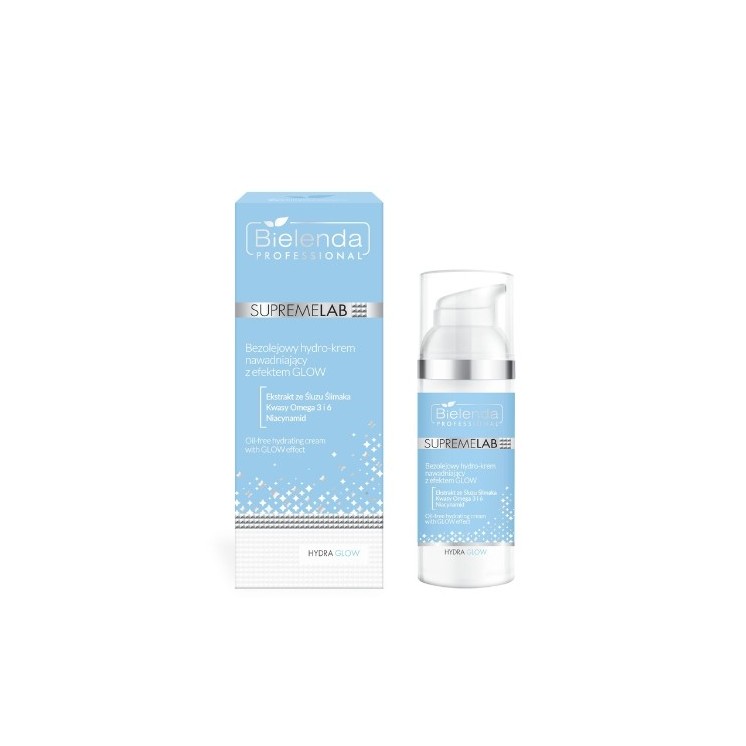 Bielenda SUPREMELAB Bezolejowy hydro-krem nawadniający z efektem GLOW 50ml