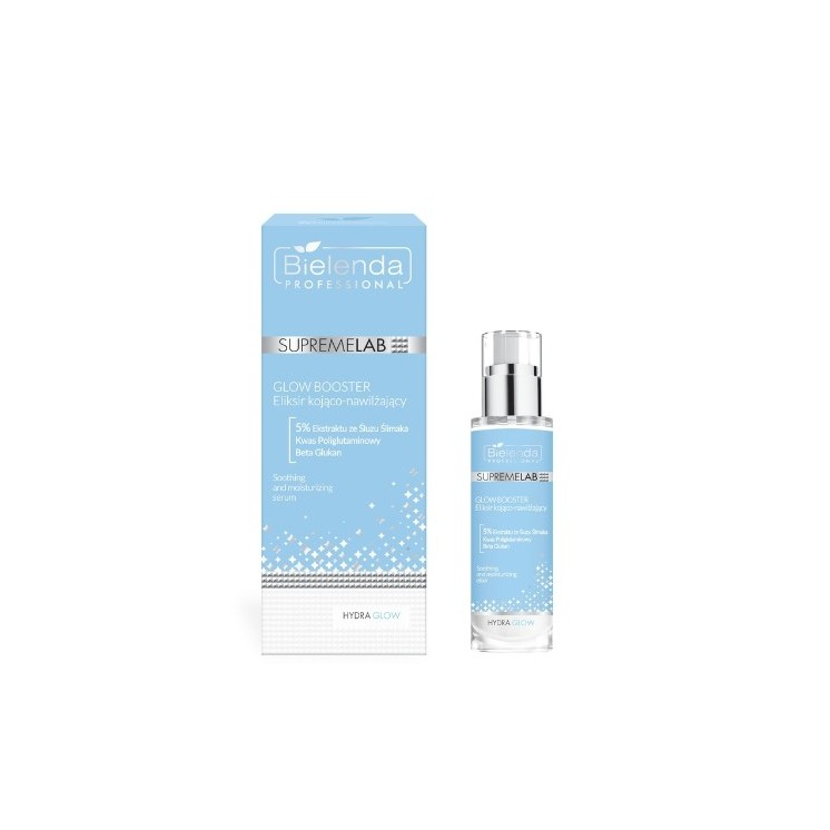 Bielenda SUPREMELAB Eliksir GLOW BOOSTER z ekstraktem ze śluzu ślimaka 30ml