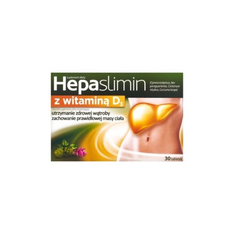 Hepaslimin z witaminą D3 30 tabletek