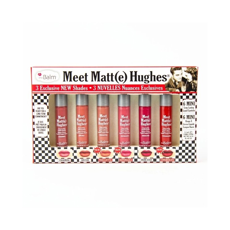 theBalm Meet Matte Hughes Mini Kit Zestaw Pomadek do ust w płynie /14/
