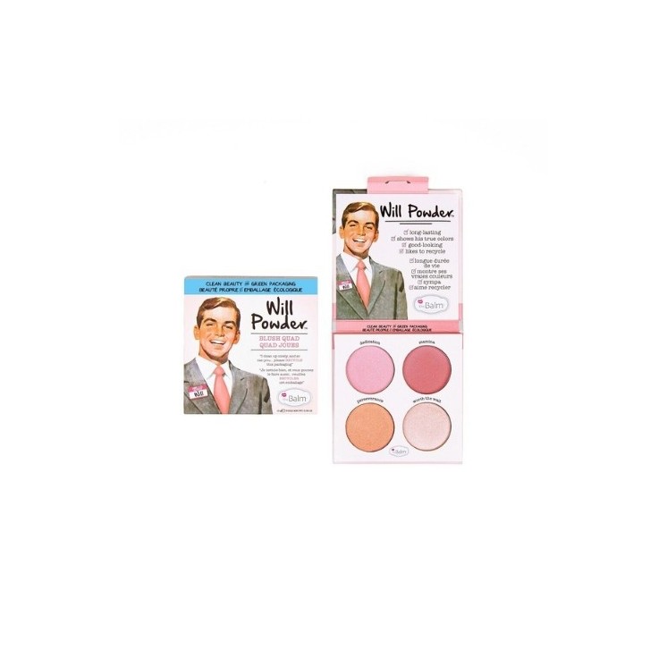 theBalm Will Powder Blush Quad Paletka 4 Róży do policzków 10 g