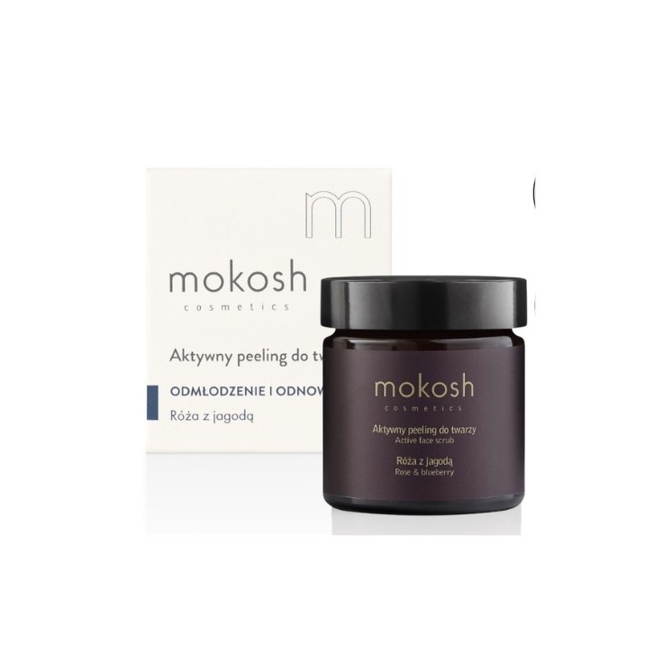 Mokosh aktywny Peeling do twarzy Róża z jagodą 60 ml