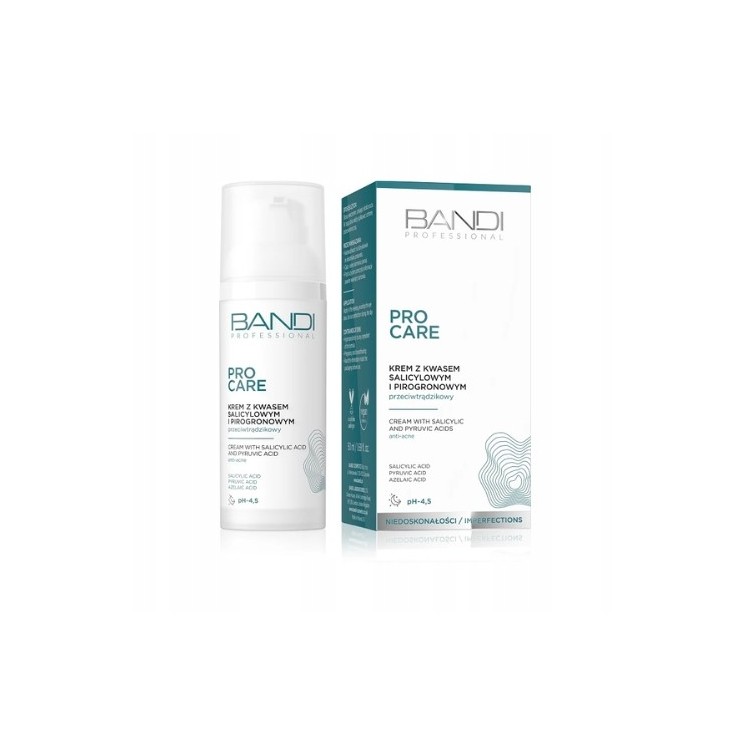 Bandi Pro Care Krem do twarzy z kwasem salicylowym i pirogronowym 50 ml