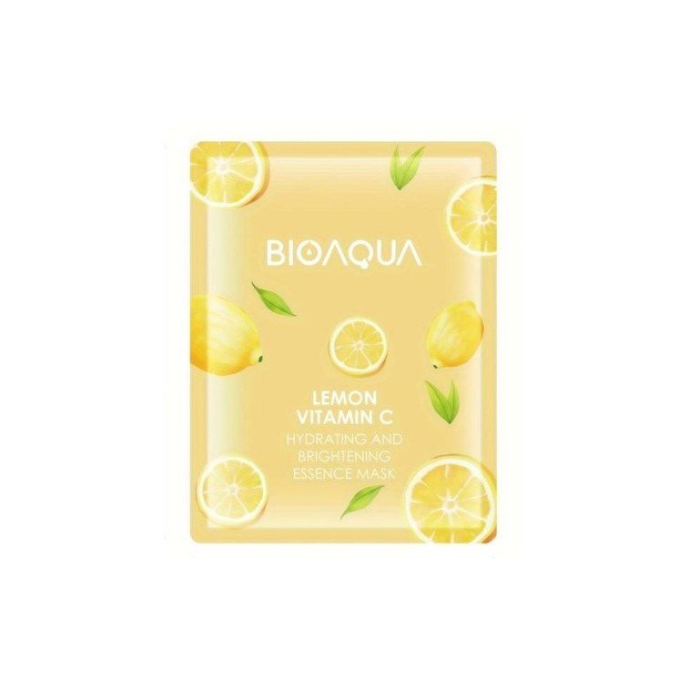 Bioaqua feuchtigkeitsspendende und aufhellende Gesichtsmaske Lemon und Vitamin C, 25 g