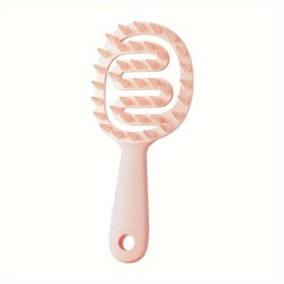 2in1 Peach Pink Haarwasch- und Kopfhautmassagebürste, 1 Stück